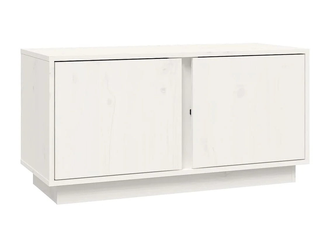 Mueble de TV | Mueble de salón madera maciza de pino blanco 80x35x40,5 cm