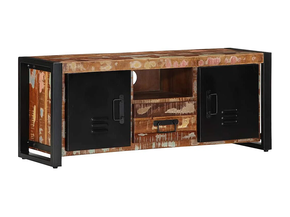 Meuble TV | Banc TV | Armoire TV 100x30x40 cm Bois de récupération solide