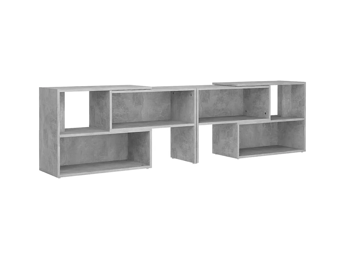 Mueble de TV | Mueble de salón madera contrachapada gris hormigón 149x30x52 cm