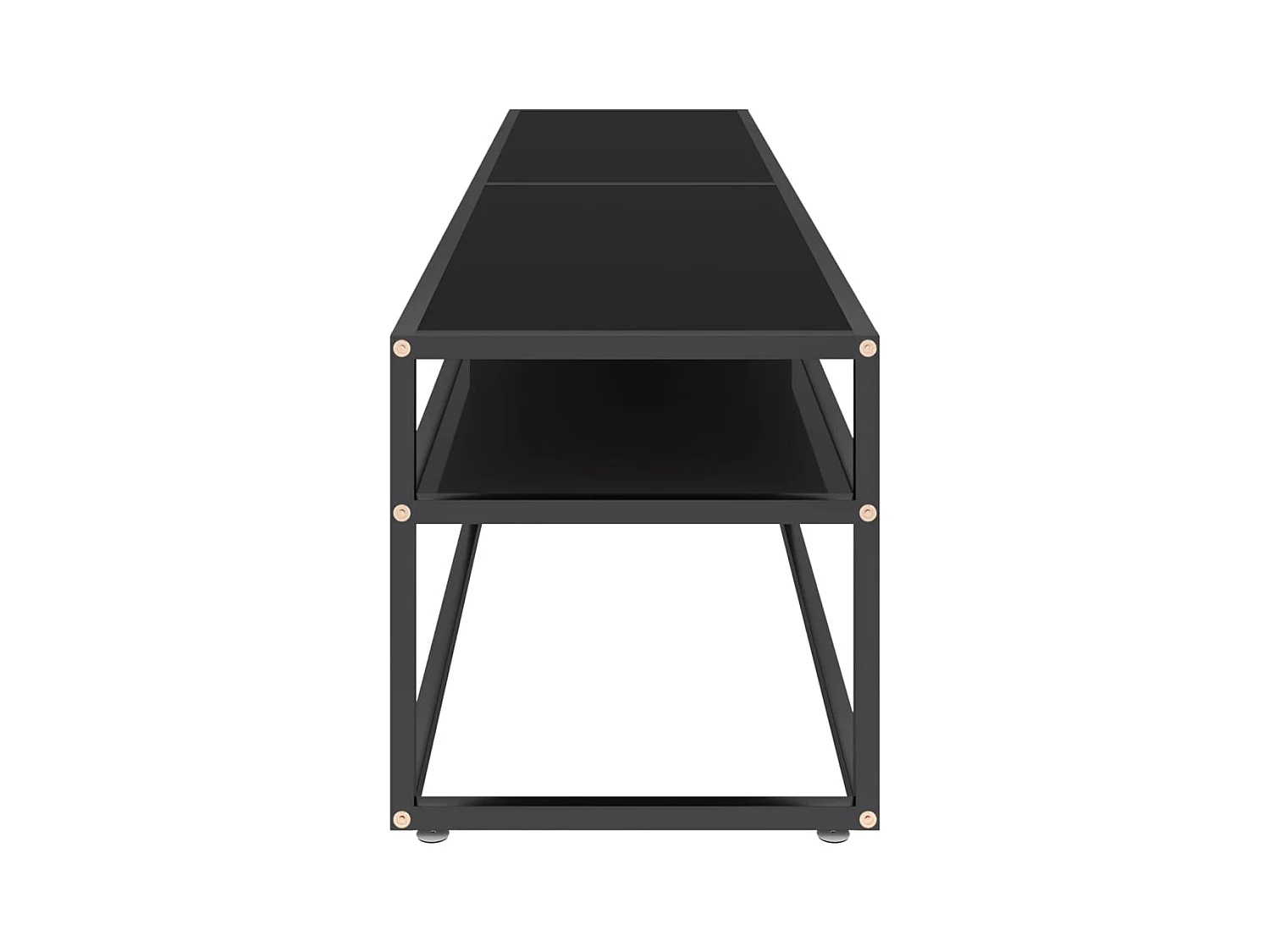 Mueble para TV  | Gabinete de TV |  Mueble de salón vidrio templado negro 180x40x40,5 cm