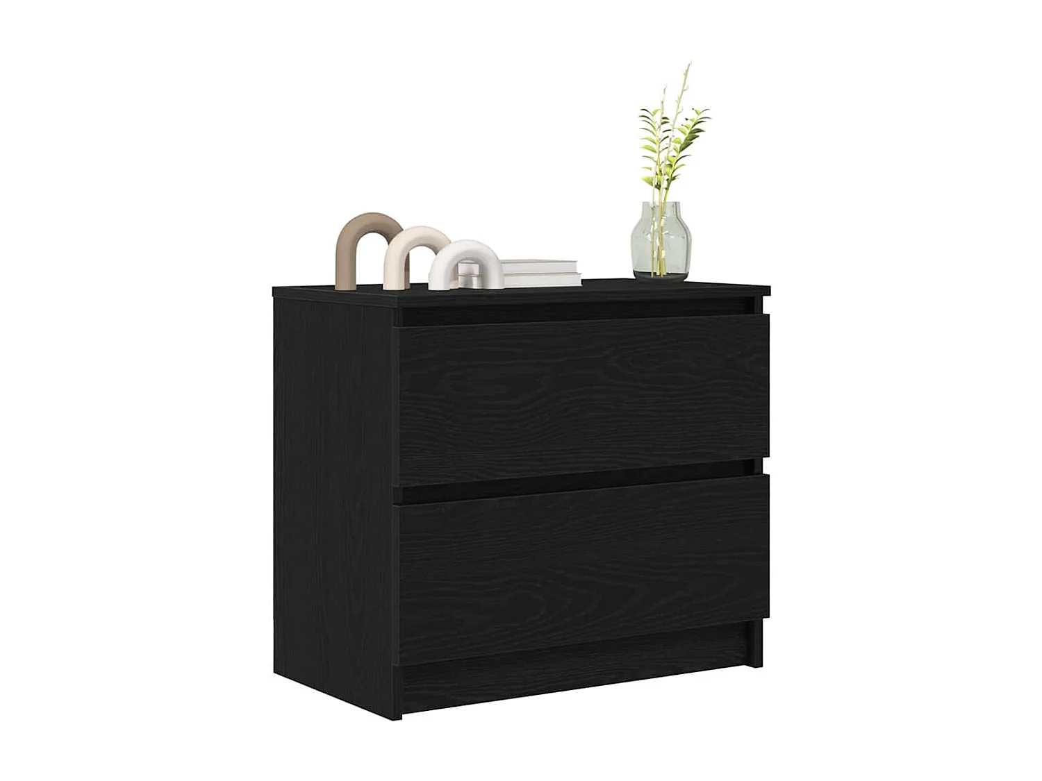 Mueble para TV  | Gabinete de TV |  Mueble de salón madera contrachapada negro 60x35x54 cm