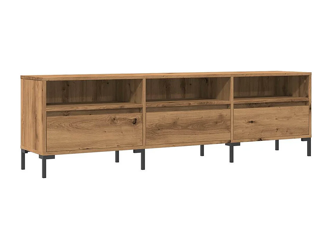 Meuble TV | Banc TV | Armoire TV chêne artisanal 150x30x44,5 cm bois d'ingénierie