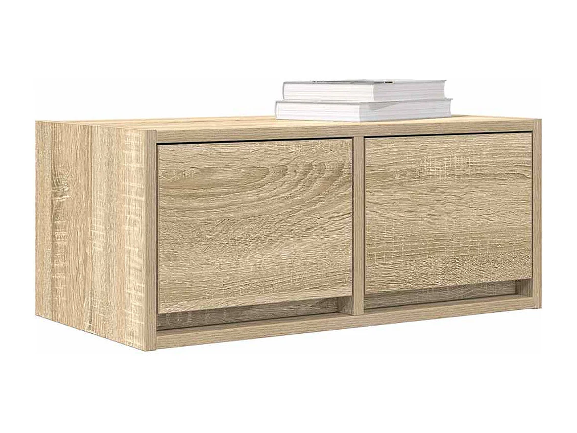 Tv-meubel | Tv-Bank | TV-kast60x31x25,5 cm bewerkt hout sonoma eikenkleurig