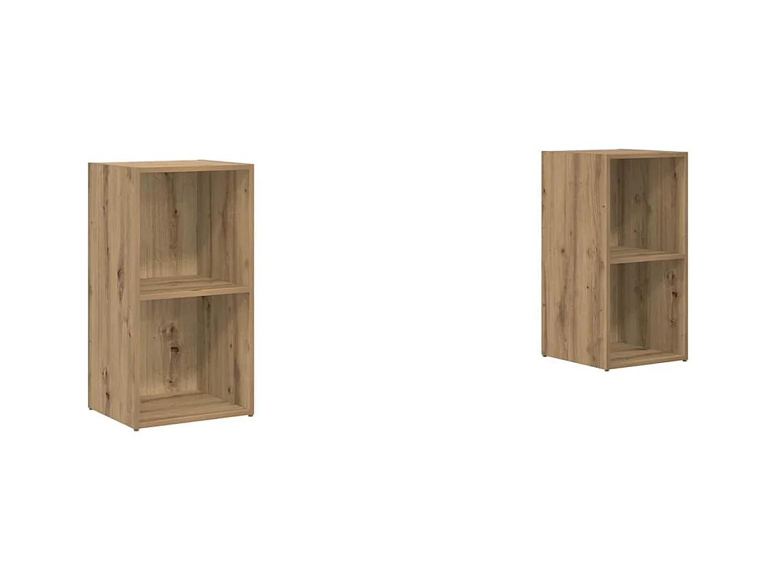 Conjunto de Mueble de TV | Mueble de salón 2 pcs Roble artisan 72 x 35 x 36.5 cm