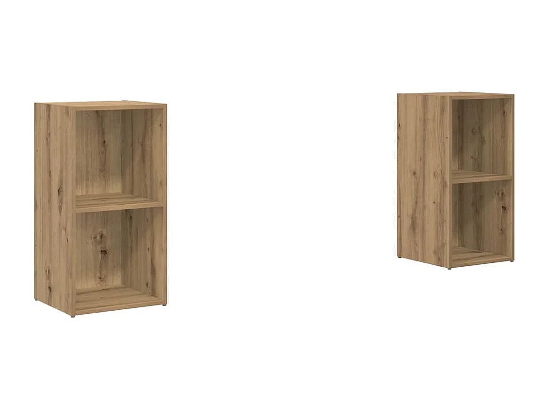 Conjunto de Mueble de TV | Mueble de salón 2 pcs Roble artisan 72 x 35 x 36.5 cm