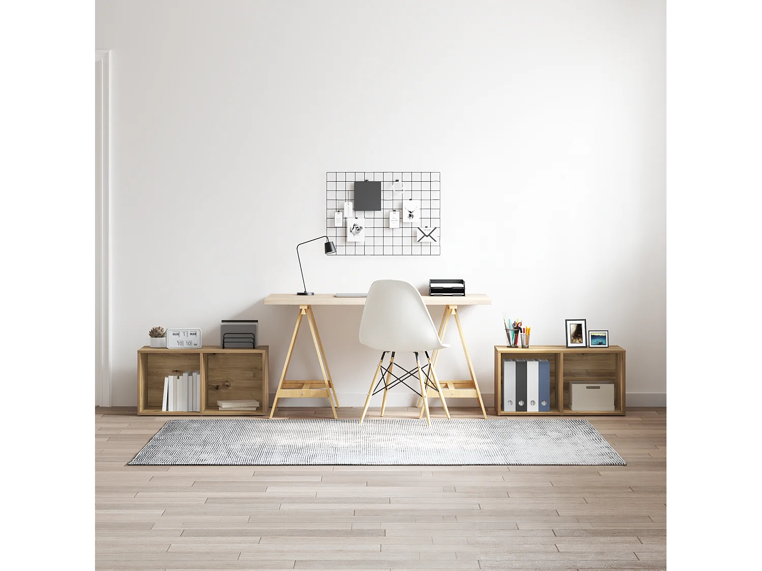 Conjunto de Mueble de TV | Mueble de salón 2 pcs Roble artisan 72 x 35 x 36.5 cm