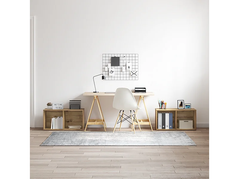 Tv-meubelset | Tv-Bank | TV-kast 2 pcs Ambachtelijk eiken 72 x 35 x 36.5 cm