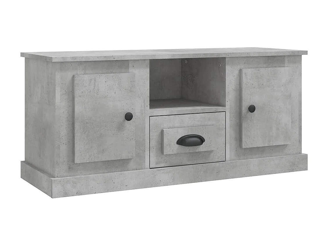 Mueble de TV | Mueble de salón madera contrachapada gris hormigón 100x35,5x45 cm