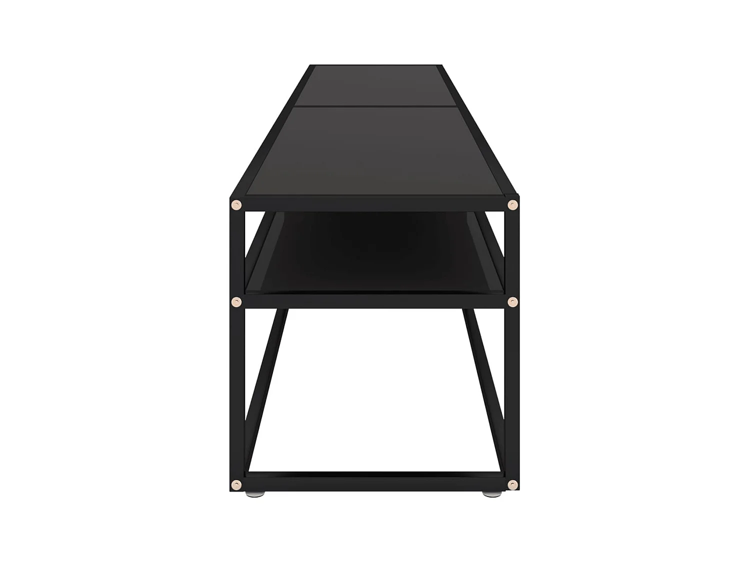 Mueble para TV  | Gabinete de TV |  Mueble de salón vidrio templado negro 200x40x40,5 cm