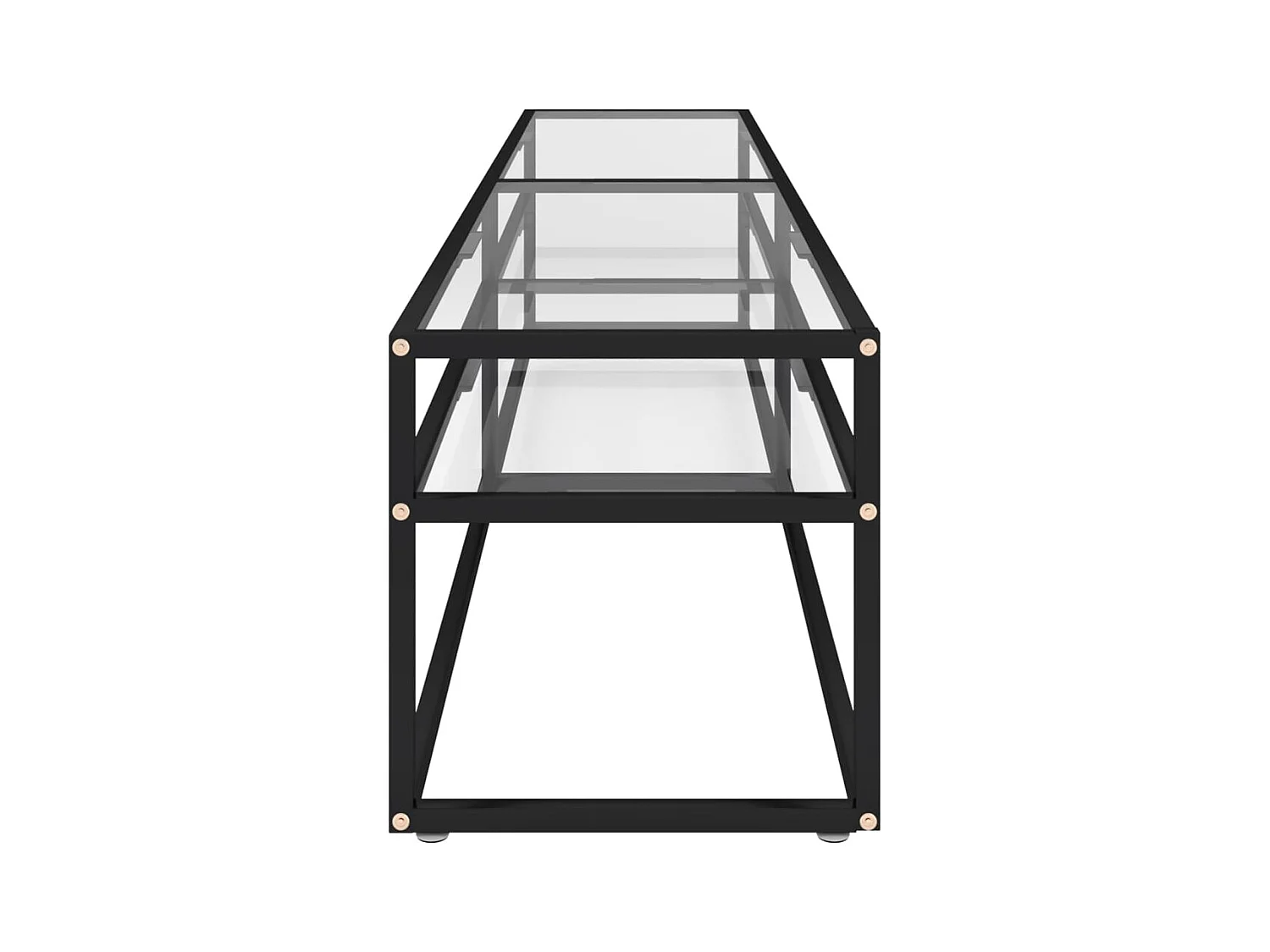 Meuble TV | Banc TV | Armoire TV transparent 200x40x40,5 cm verre trempé