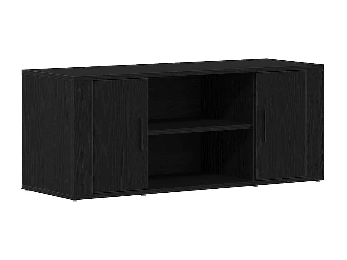 Mueble de TV | Mueble de salón Roble negro 100 x 35 x 40 cm Madera contrachapada
