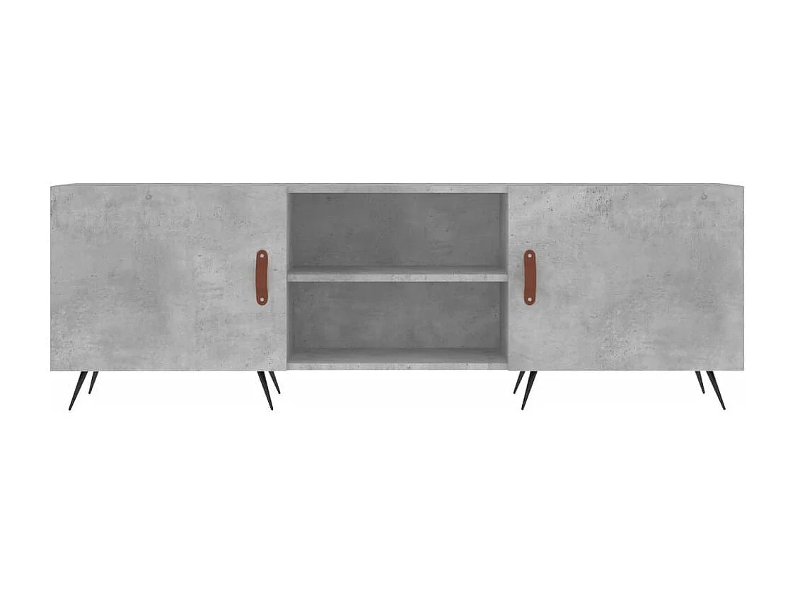Mueble de TV | Mueble de salón madera de ingeniería gris hormigón 150x30x50 cm