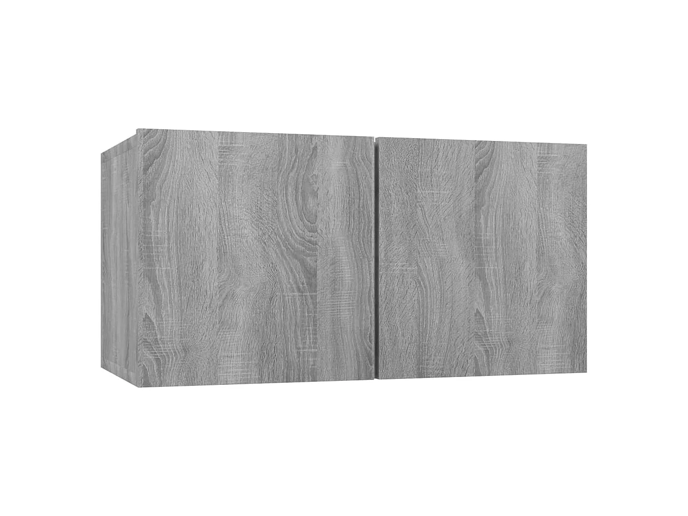 Set de muebles para TV  | Gabinetes de TV |  Muebles de salón 7 pzas madera contrachapada gris Sonoma