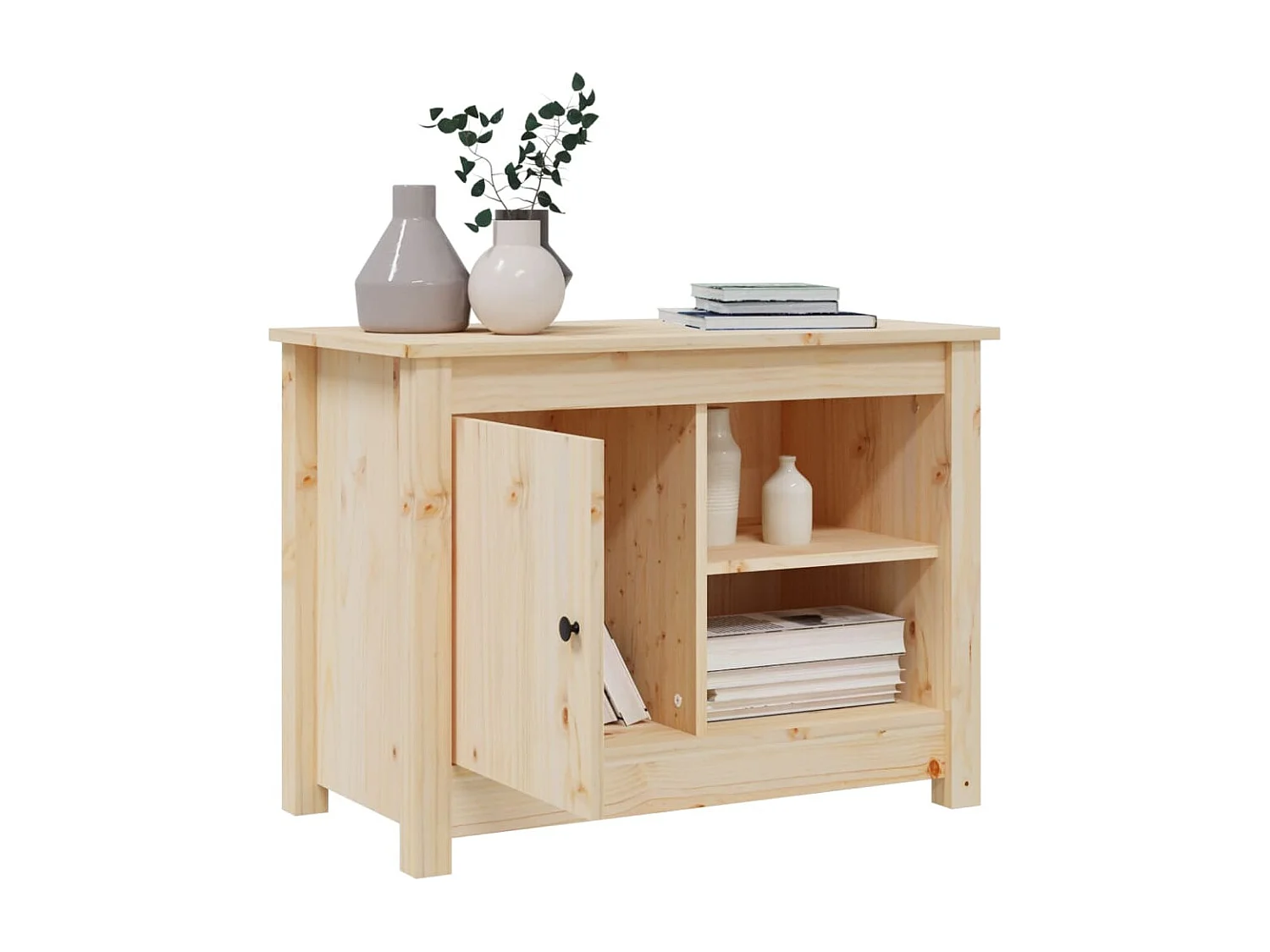 Mueble de TV | Mueble de salón de madera maciza de pino 70x36,5x52 cm