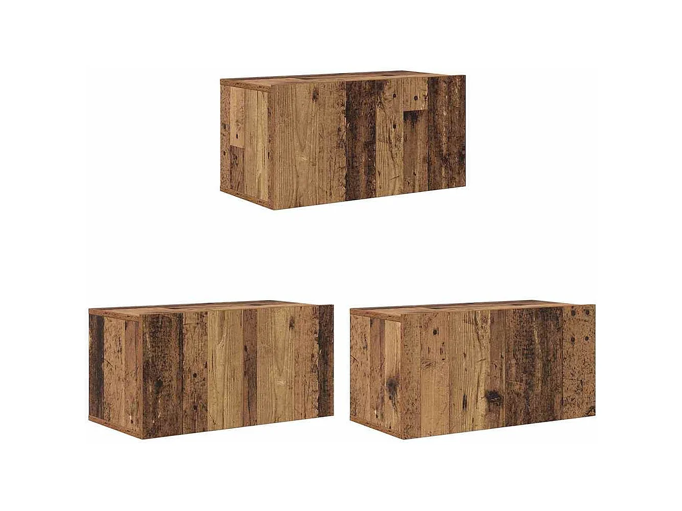 Tv-meubelset | Tv-Bank | TV-kast 8 pcs Oud hout 60 x 30 x 30.5 cm Bewerkt hout