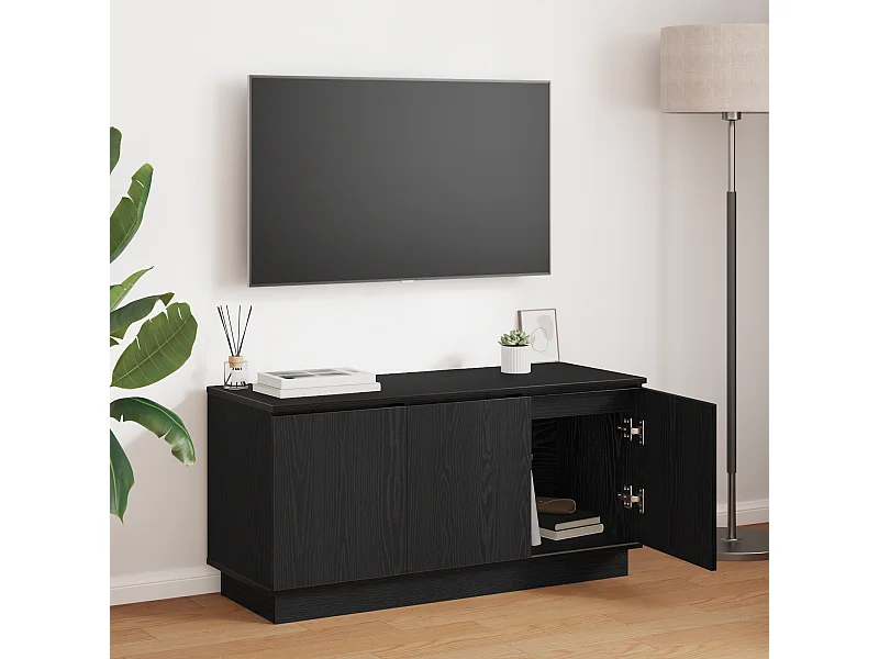 Meuble TV | Banc TV | Armoire TV Noir 100x38x49 cm Bois d'ingénierie