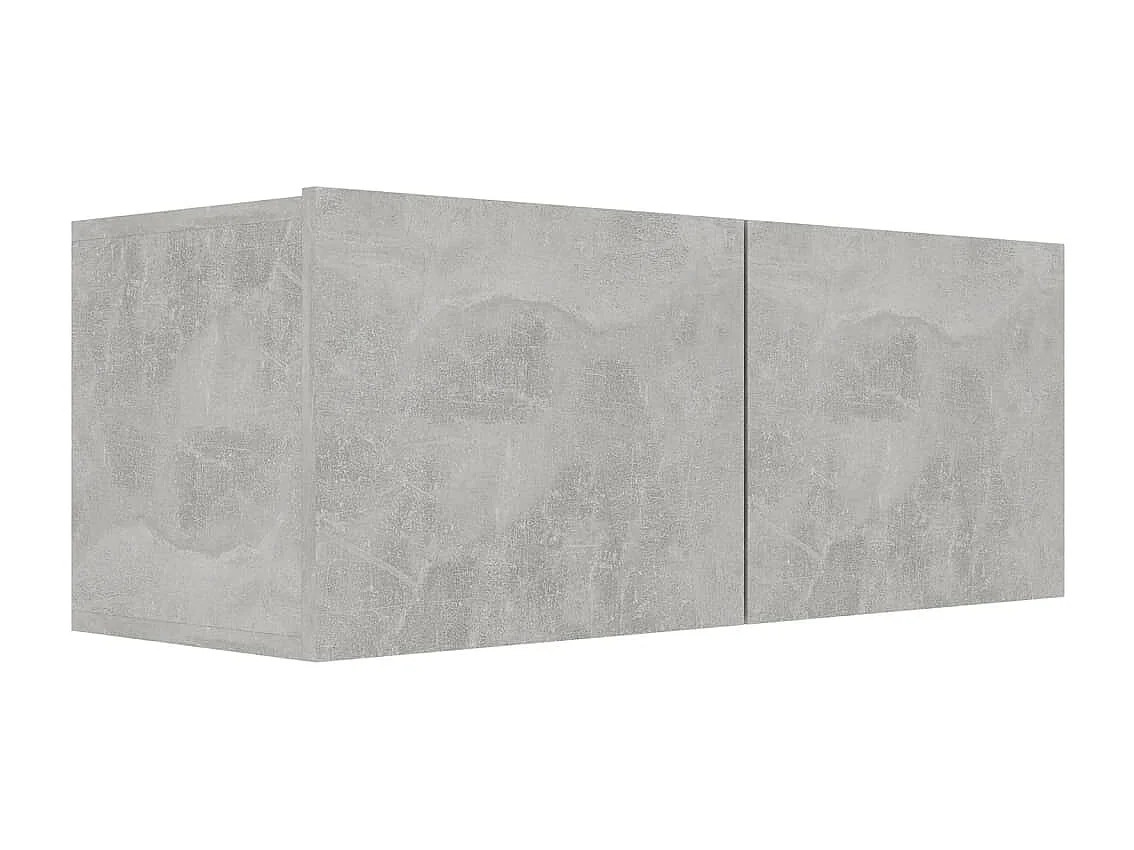 Set de muebles de TV | Gabinetes de TV |  Muebles de salón 6 pzas madera contrachapada gris hormigón