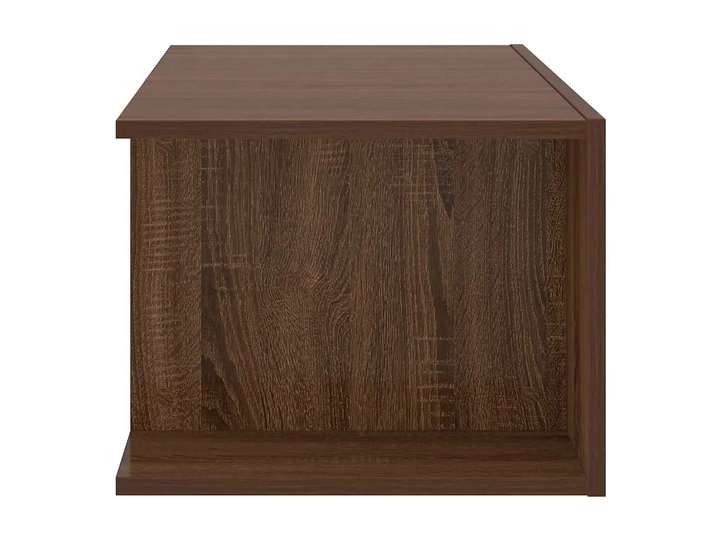 Mueble de TV | Mueble de salón con luces LED color roble marrón 90x39x30 cm