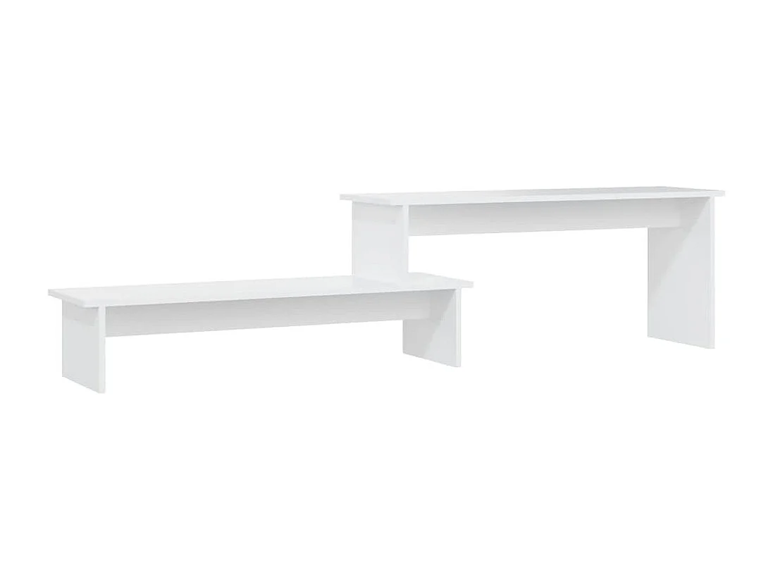 Meuble TV | Banc TV | Armoire TV Blanc 180x30x43 cm Aggloméré