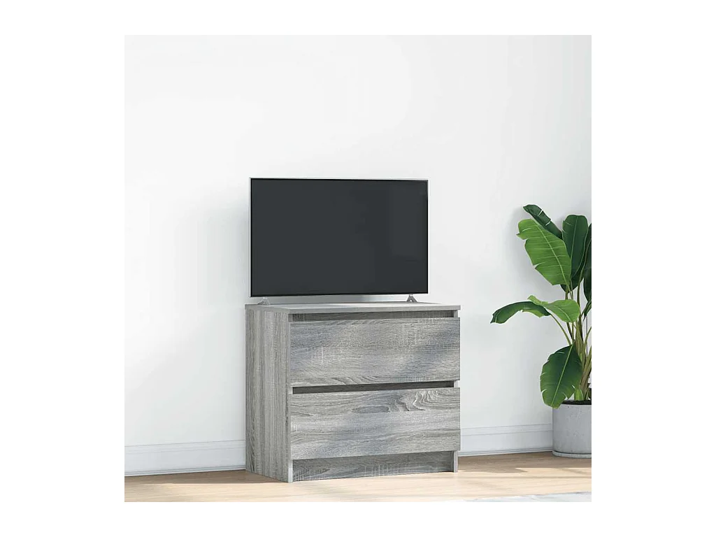 Tv-meubel | Tv-Bank | TV-kast60x35x54 cm bewerkt hout grijs sonoma eikenkleurig