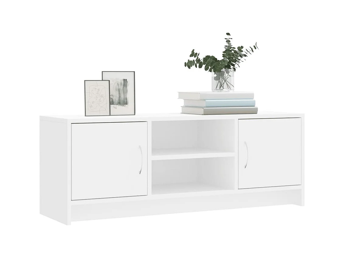 Mueble de TV | Mueble de salón madera de ingeniería blanco 102x30x37,5 cm