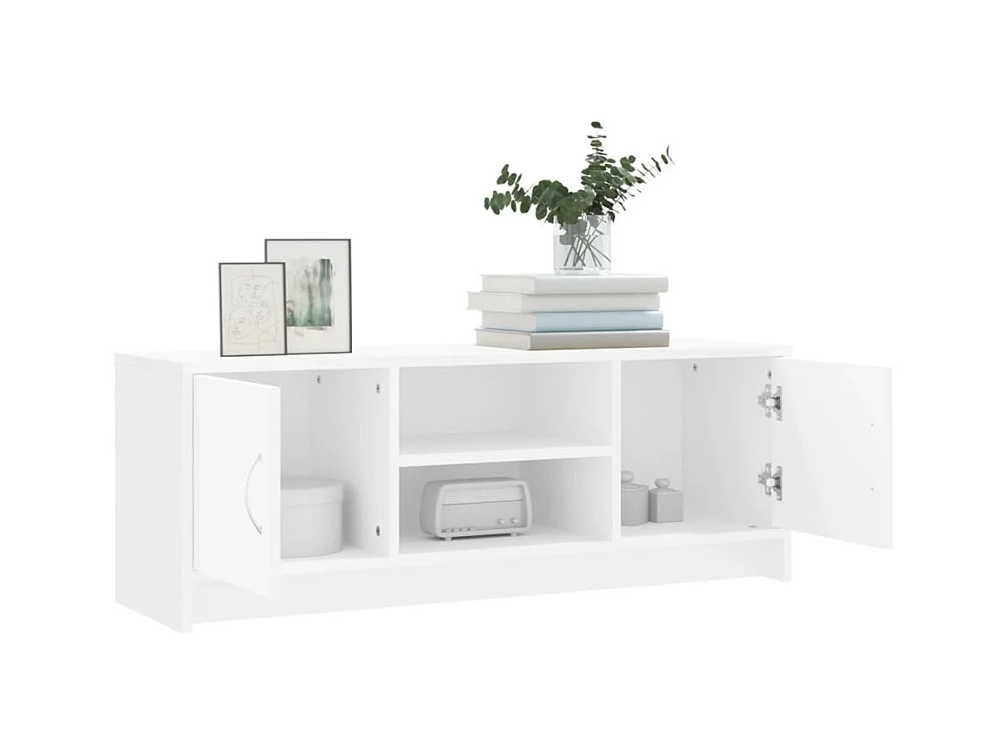 Mueble de TV | Mueble de salón madera de ingeniería blanco 102x30x37,5 cm