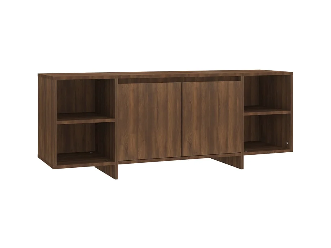 Mueble de TV | Mueble de salón madera de ingeniería marrón roble 130x35x50 cm