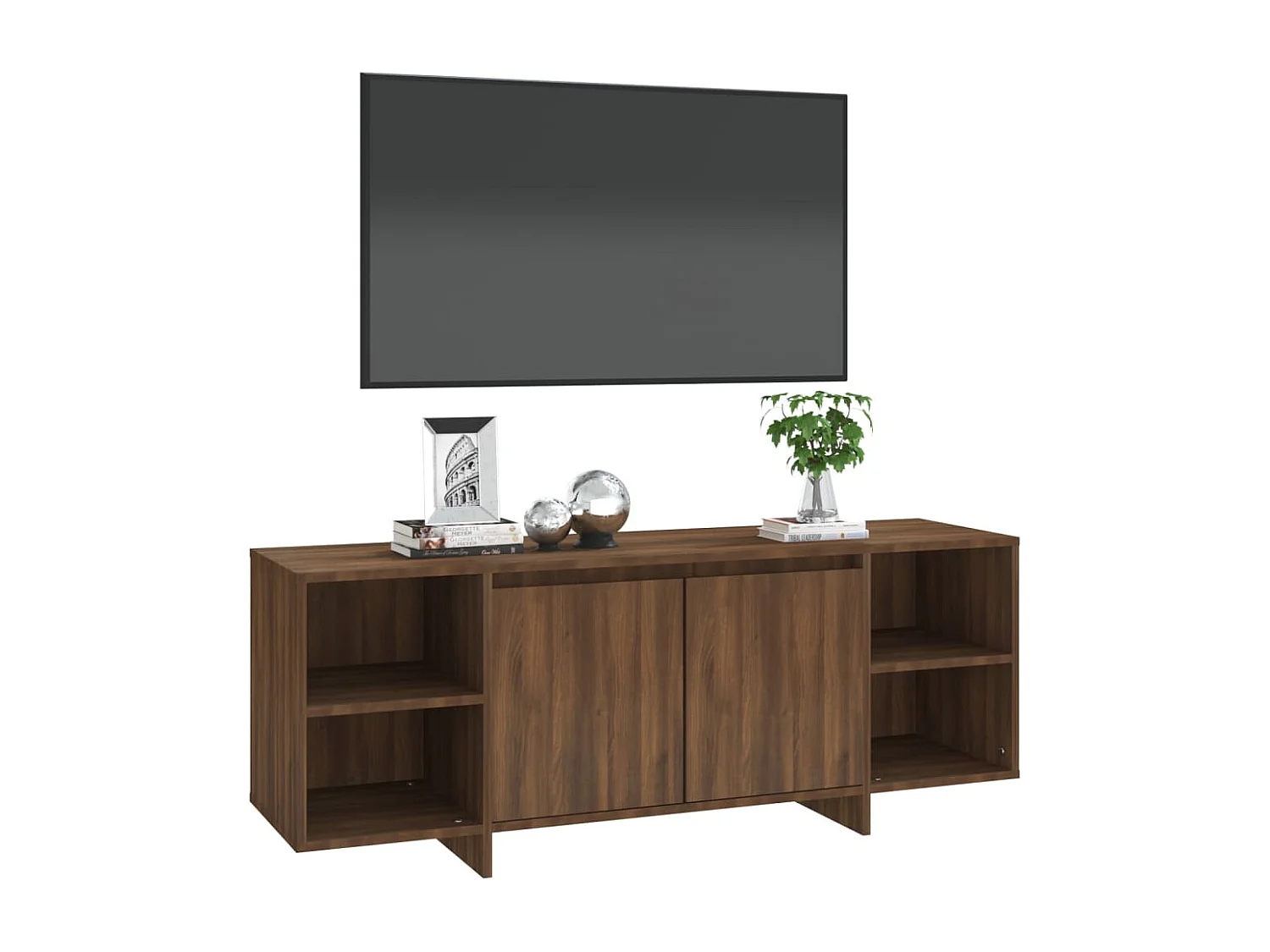 Meuble TV | Banc TV | Armoire TV chêne marron 130x35x50 cm bois d'ingénierie