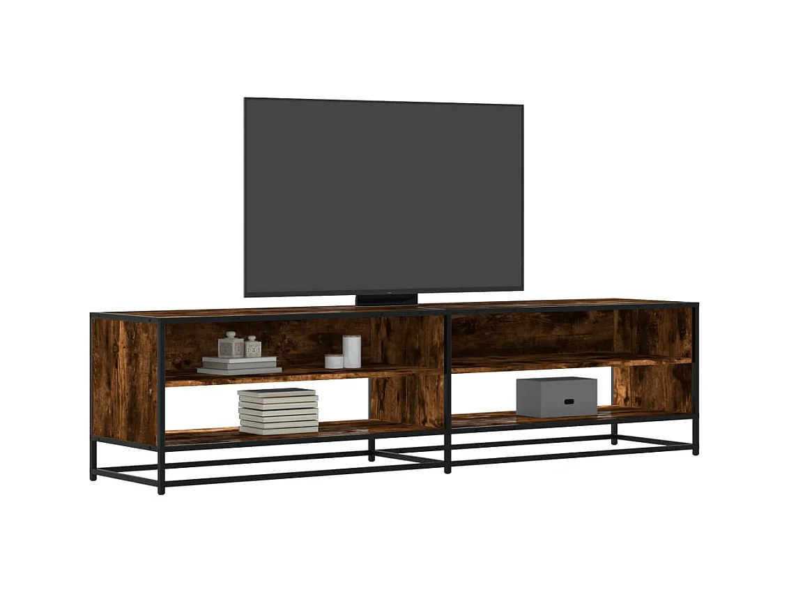 Mueble de TV | Mueble de salón madera de ingeniería roble ahumado 180,5x40x46 cm