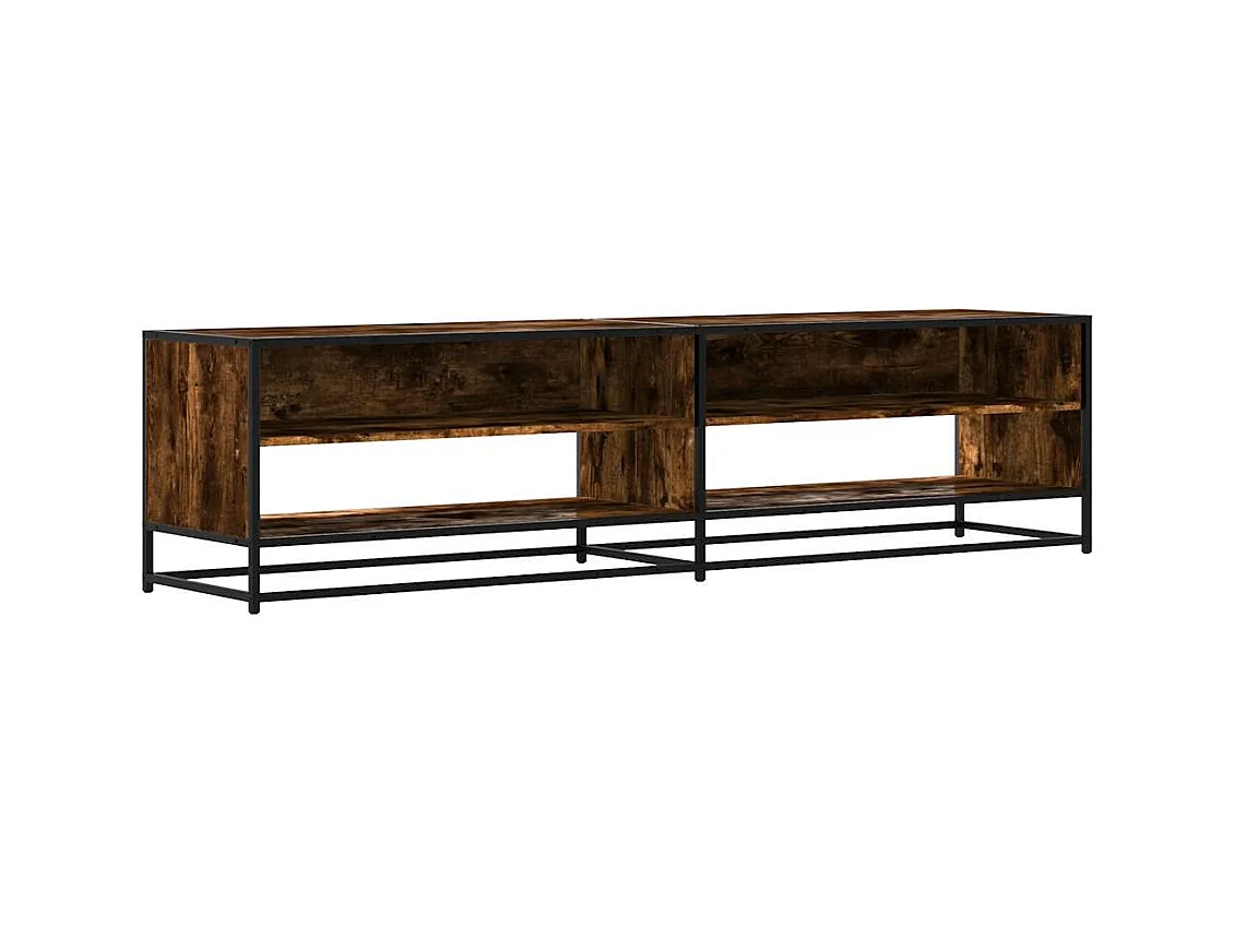 Mueble de TV | Mueble de salón madera de ingeniería roble ahumado 180,5x40x46 cm
