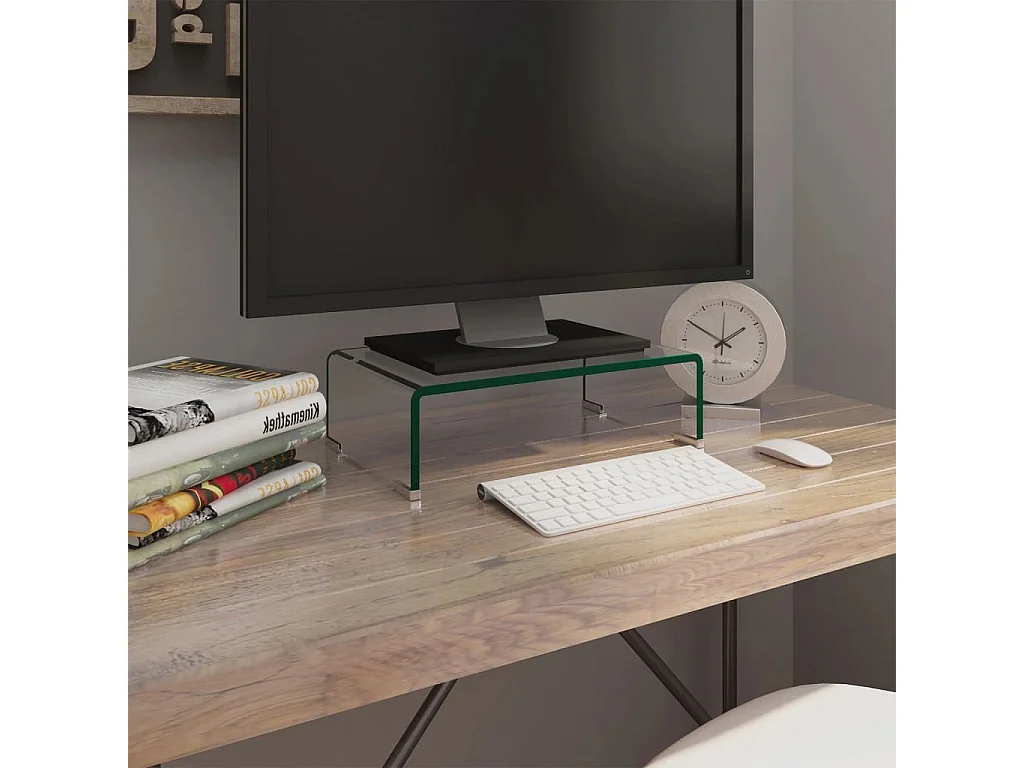 Meuble TV | Banc TV | Armoire TV,pour moniteur 40x25x11 cm verre transparent