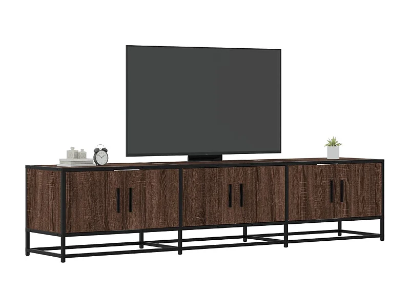 Mueble para TV  | Gabinete de TV |  Mueble de salón madera de ingeniería roble marrón 180x35x41 cm