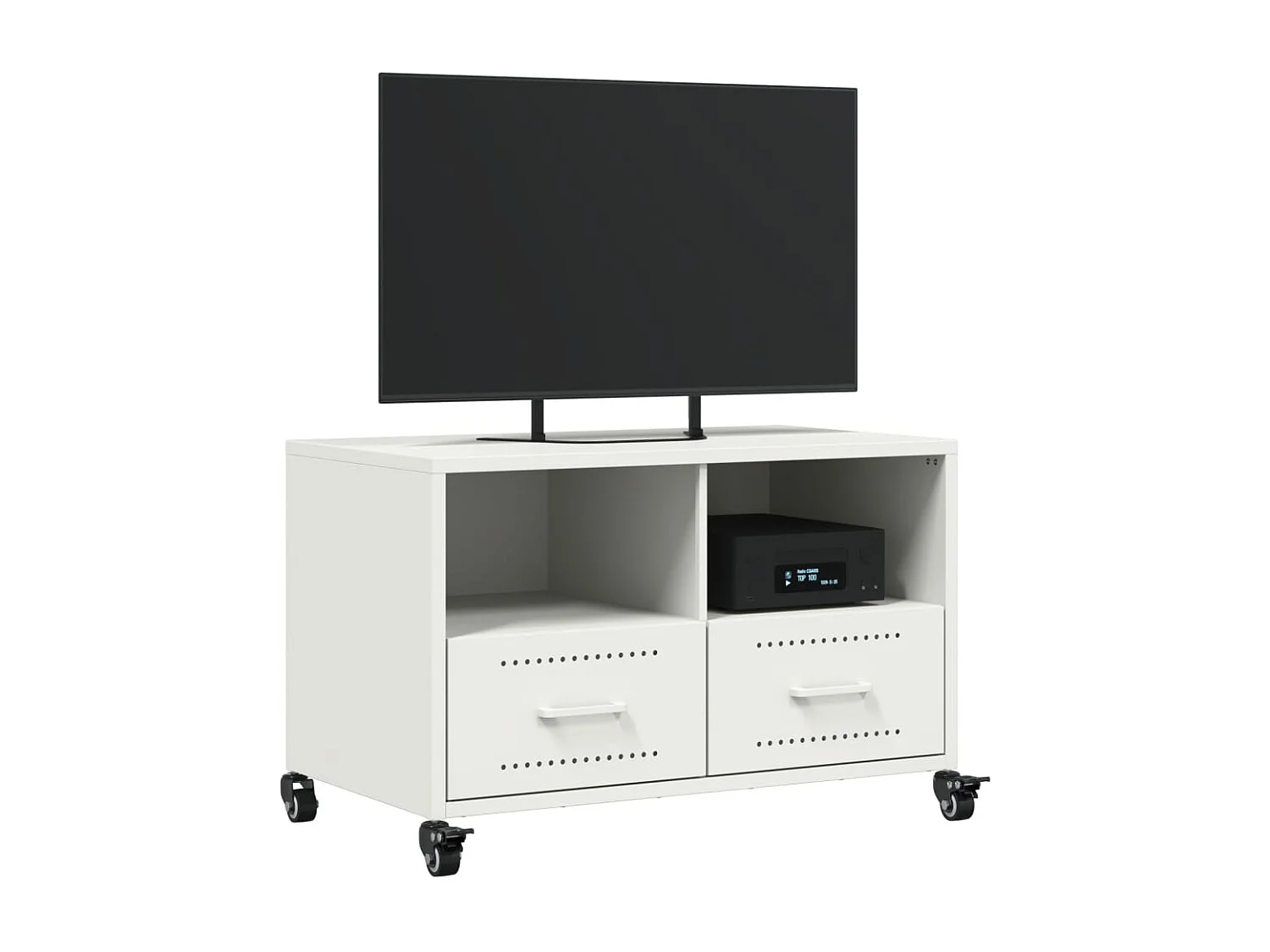 Mueble de TV | Mueble de salón acero blanco 68x39x43,5 cm