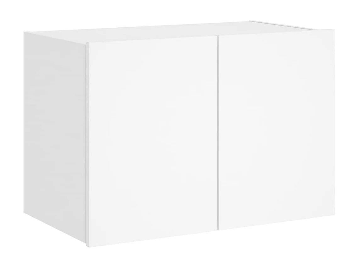 Meuble TV | Banc TV | Armoire TV mural avec lumières LED blanc 60x35x41 cm