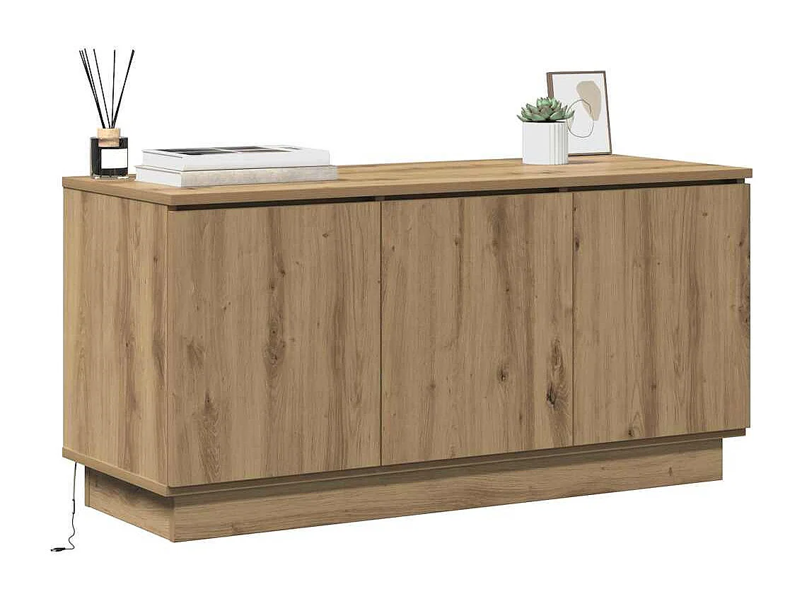 TV-kast | Tv-meubel | Tv-Bank Artisan Eiken 100x38x49 cm Bewerkt Hout