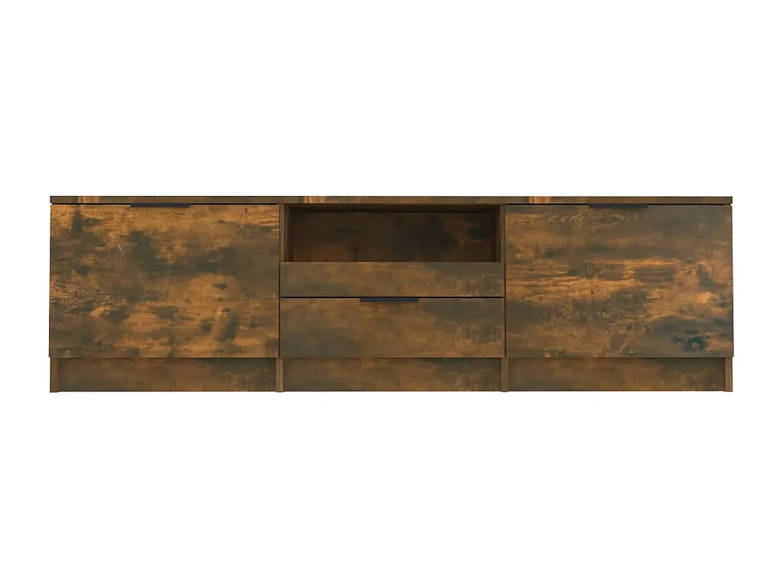 Mueble para TV  | Gabinete de TV |  Mueble de salón madera contrachapada roble ahumado 140x35x40cm