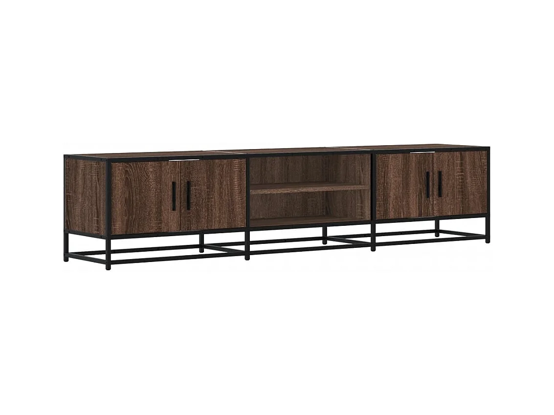Mueble para TV  | Gabinete de TV |  Mueble de salón madera de ingeniería roble marrón 180x35x41 cm