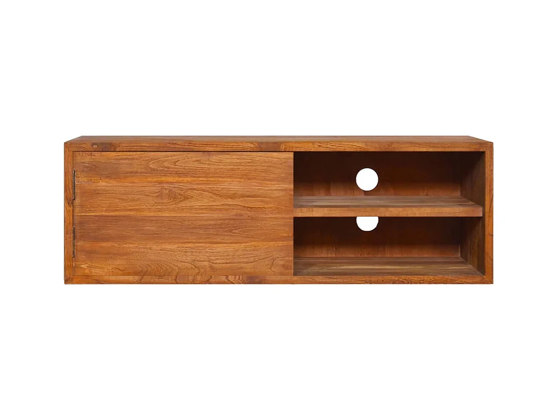 Mueble de TV | Mueble de salón de pared madera maciza de teca 180x30x30 cm