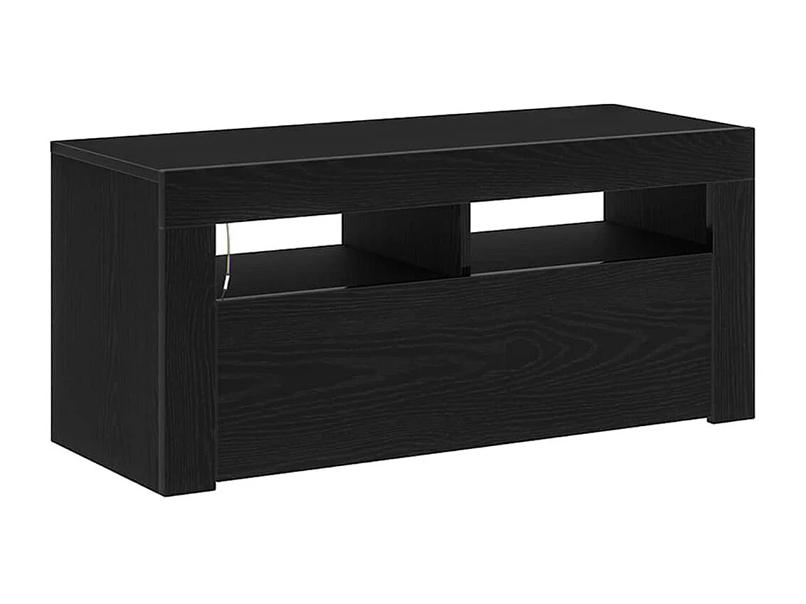 Gabinete de TV | Mueble de TV | Mueble de salón Negro 90 x 35 x 40 cm Madera contrachapada