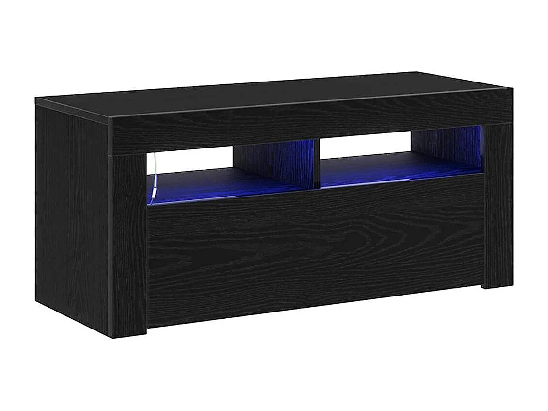 Gabinete de TV | Mueble de TV | Mueble de salón Negro 90 x 35 x 40 cm Madera contrachapada