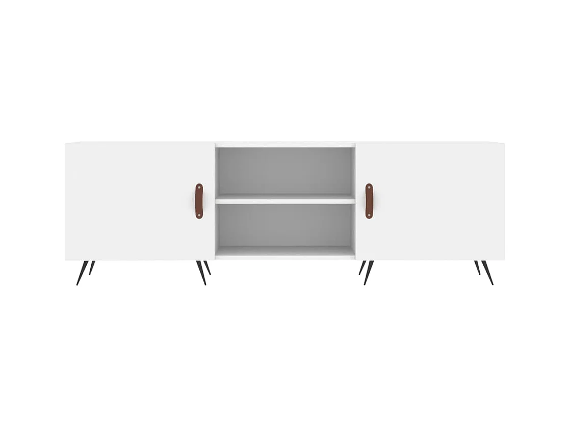 Mueble para TV  | Gabinete de TV |  Mueble de salón madera de ingeniería blanco 150x30x50 cm