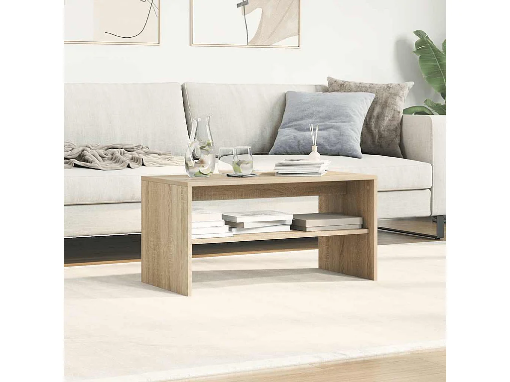 Tv-meubel | Tv-Bank | TV-kast80x40x40 cm bewerkt hout sonoma eikenkleurig