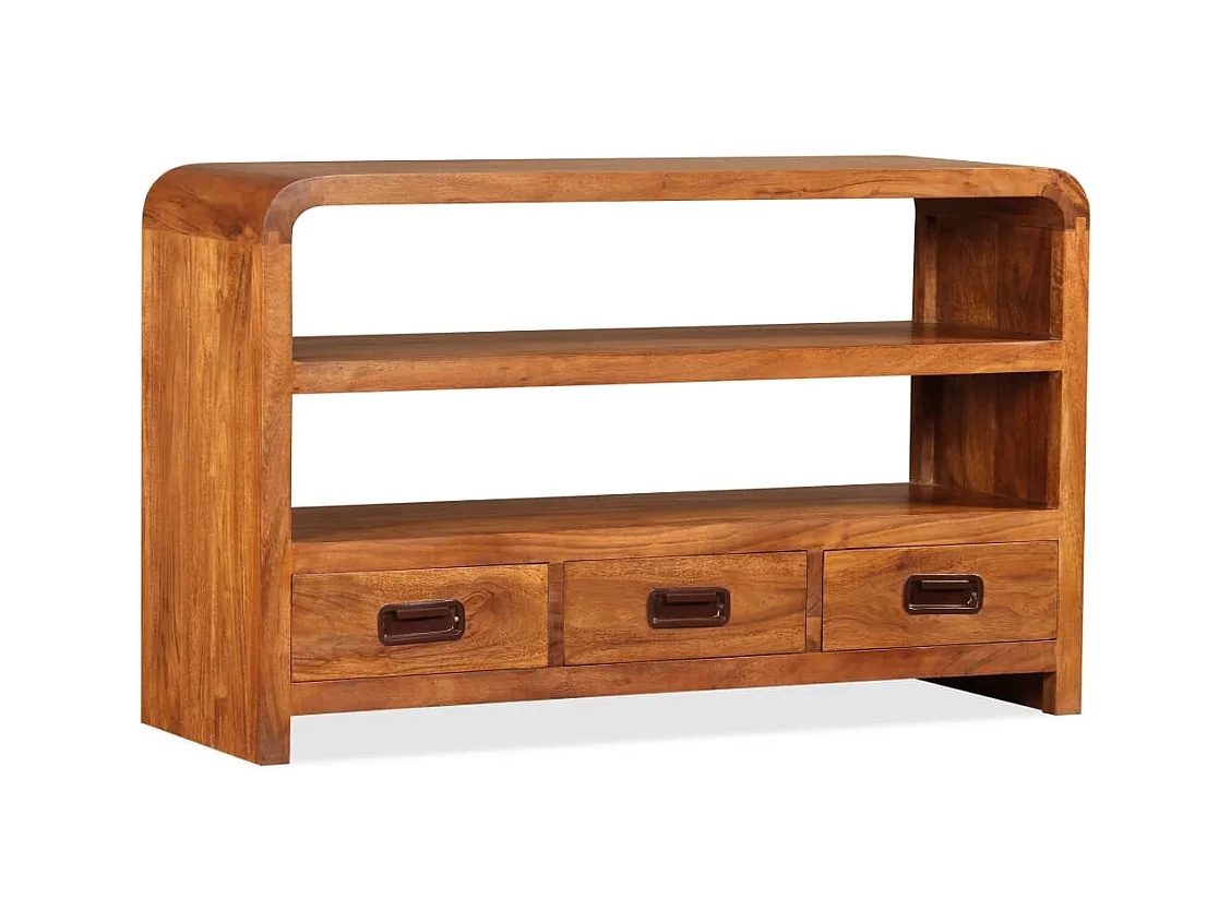 Mueble de TV | Mueble de salón madera maciza acacia 90x30x55 cm