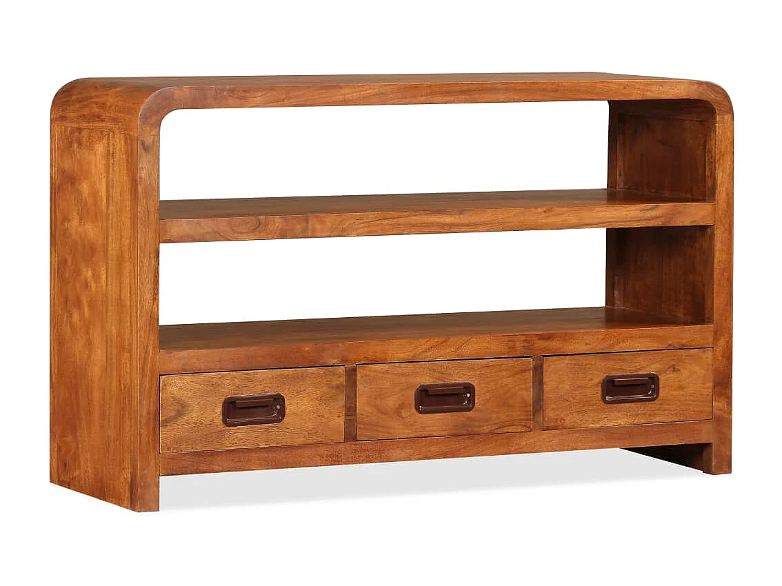 Meuble TV | Banc TV | Armoire TV Bois d'acacia solide 90 x 30 x 55 cm