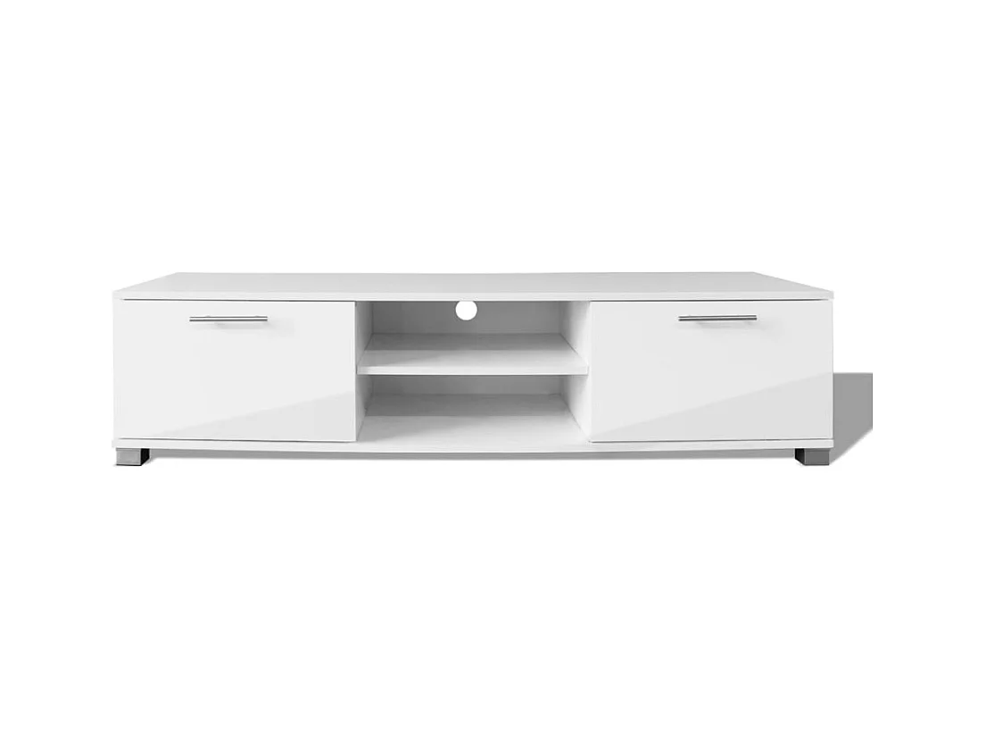 Mueble para TV  | Gabinete de TV |  Mueble de salón blanco brillante 120x40,5x35 cm