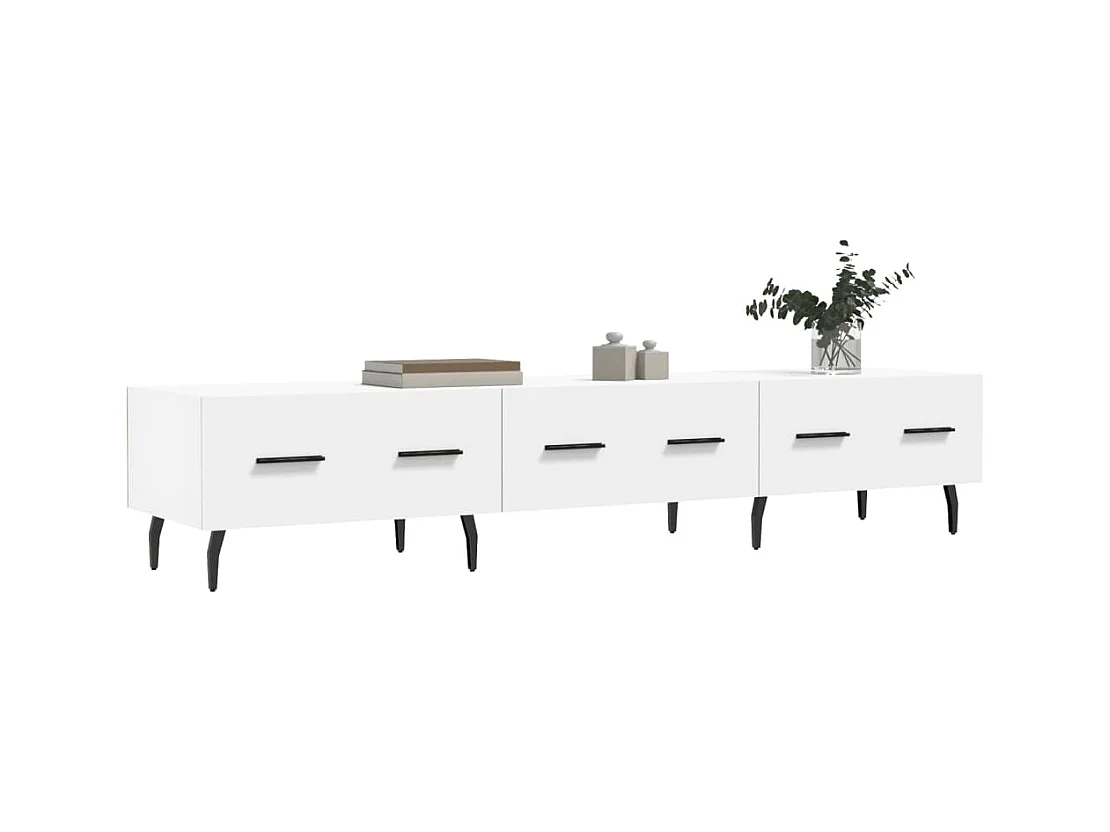 Mueble de TV | Mueble de salón madera de ingeniería blanco 150x36x30 cm