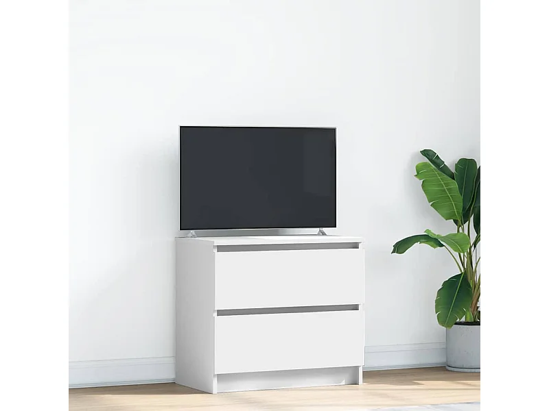 Tv-meubel | Tv-Bank | TV-kast60x35x54 cm bewerkt hout wit