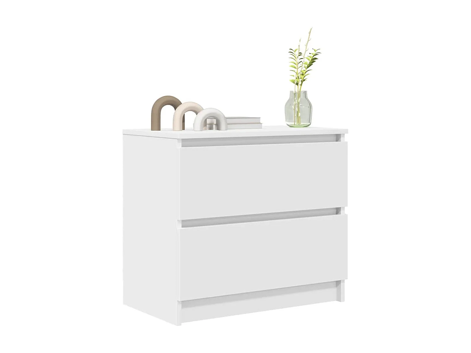 Meuble TV | Banc TV | Armoire TV blanc 60x35x54 cm bois d'ingénierie