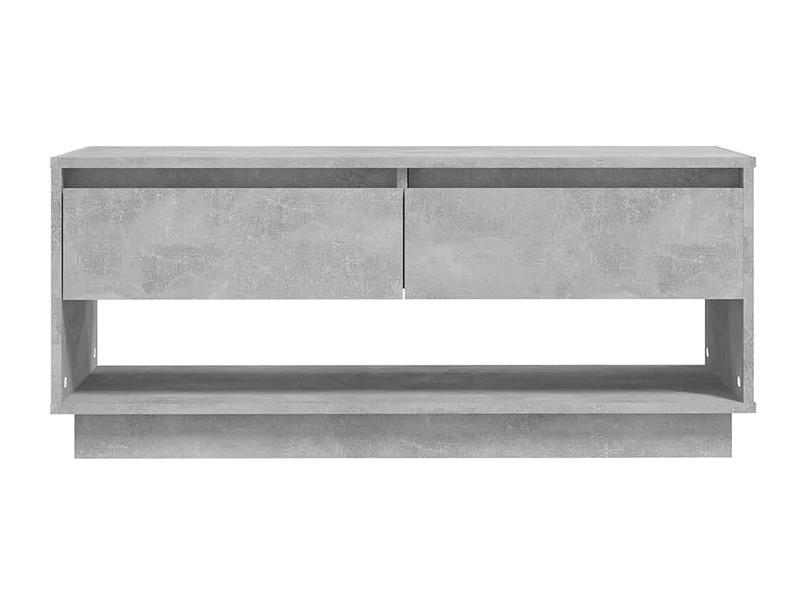 Mueble para TV  | Gabinete de TV |  Mueble de salón madera contrachapada gris hormigón 102x41x44 cm
