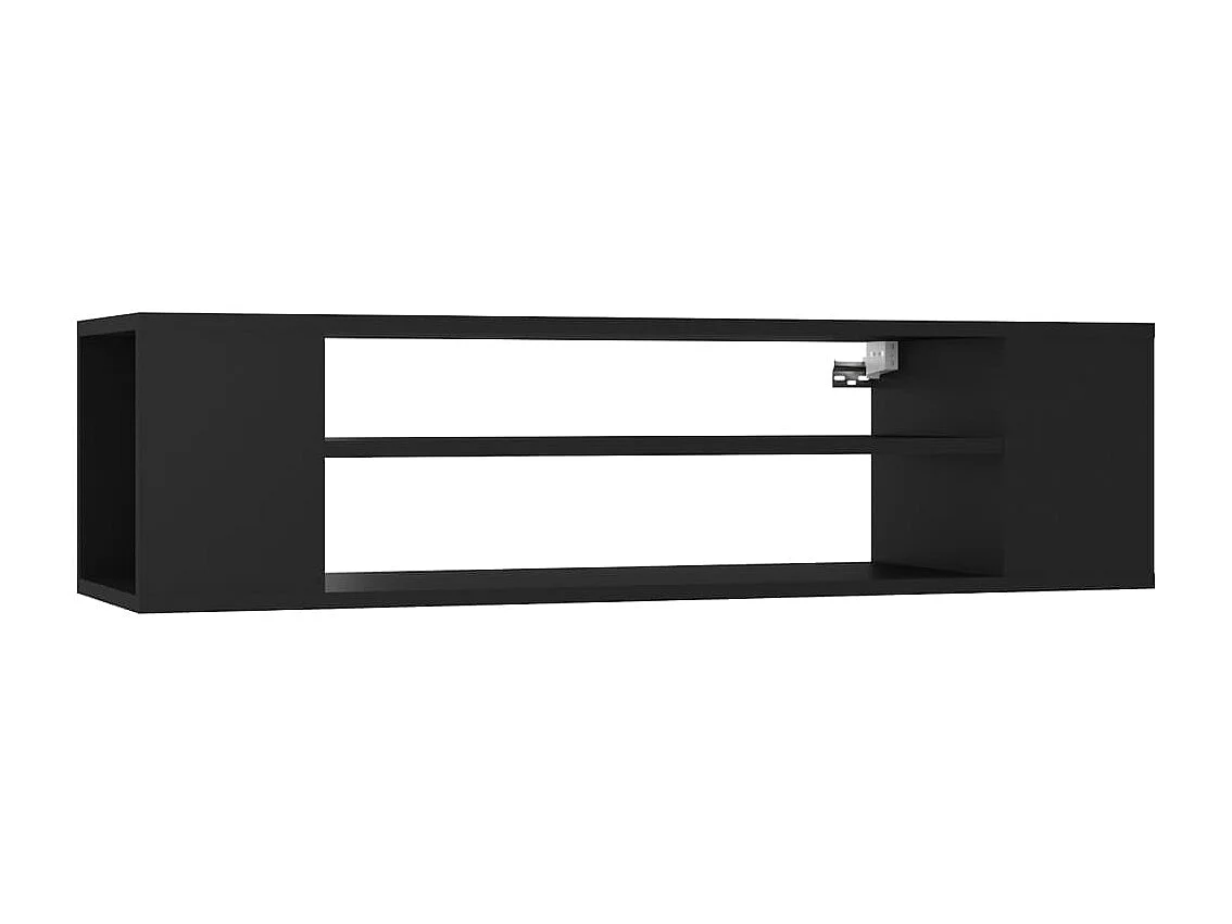 Meuble TV | Banc TV | Armoire TV suspendu Noir 100x30x26,5 cm Bois d’ingénierie